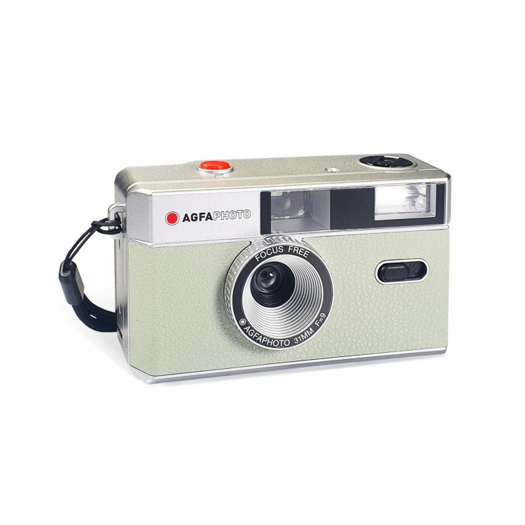Aparat foto pe film AgfaPhoto 35mm, blitz, Verde menta