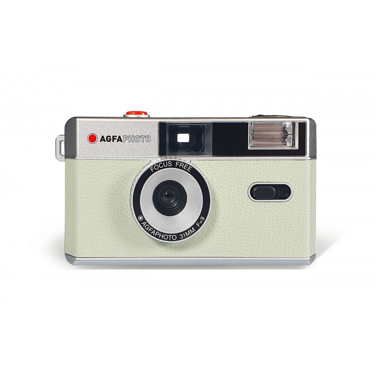 Aparat foto pe film AgfaPhoto 35mm, blitz, Verde menta