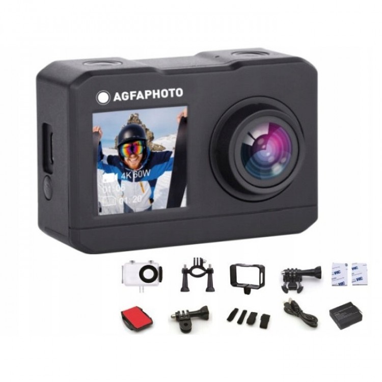 Camera de actiune Agfa AC7000 2.7K 16MP WiFi 2x LCD