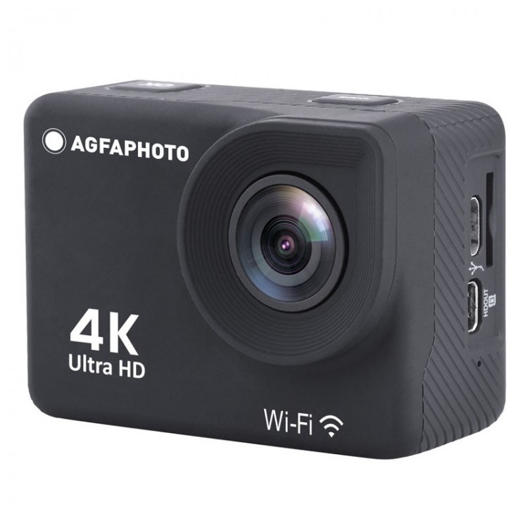 Camera de actiune, AGFA, Realimove AC9000, Stabilizare 5G, WIFI, 170°, 30 m, Baterie Litiu, Negru