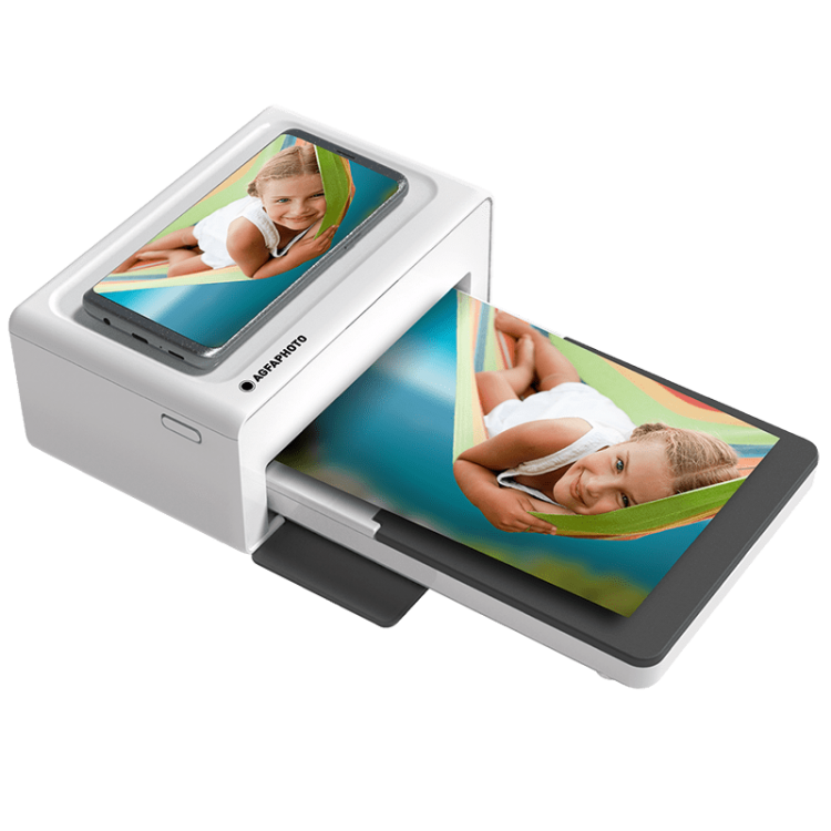 Imprimanta foto Agfaphoto Realipix Moments 10x15, Bluetooth, include set 10 coli, Alb