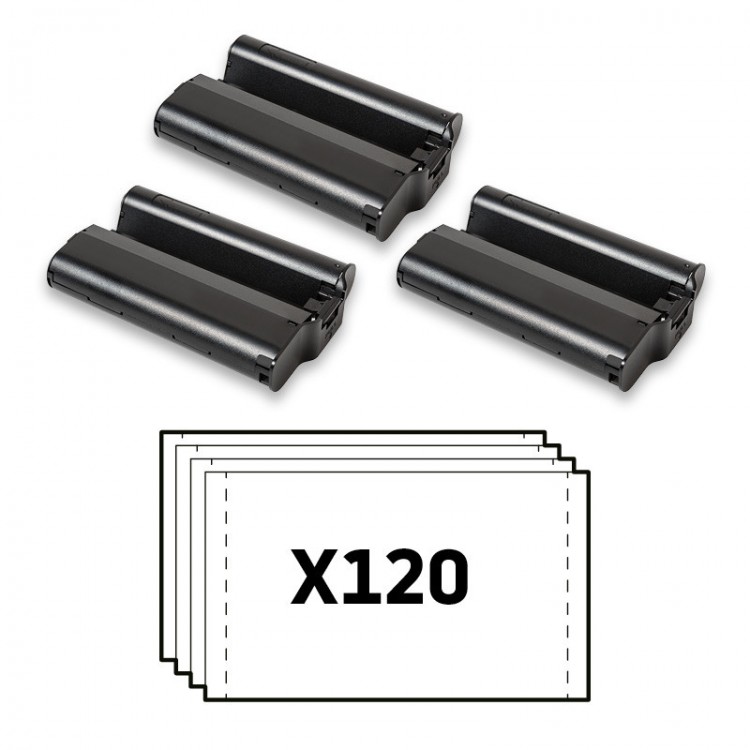 Set hartie foto si cartus AgfaPhoto AMOC120 pentru Realipix Moments si Kodak PD450, PD480, PD450WIFI