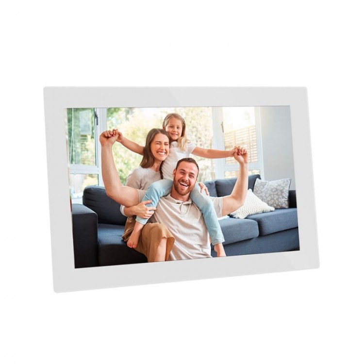 Rama foto digitala, AgfaPhoto, APF1000 Wi-Fi GL, 10 inci, 32 GB, ecran tactil LCD, conectivitate Wi-Fi, statie meteo incorporata, rotire automata a imaginii, senzor de miscare, pornire/oprire programabila, calendar incorporat, ceas incorporat