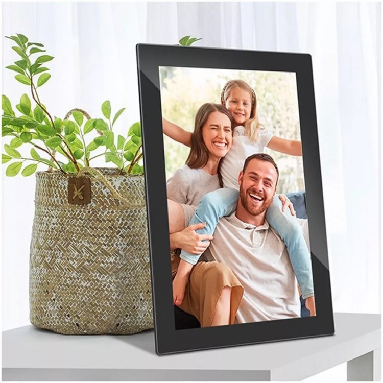 Rama foto digitala din sticla, AGFAPHOTO Realiview APF1000 Wi-Fi GL,10', 32GB, Touch Screen, negru