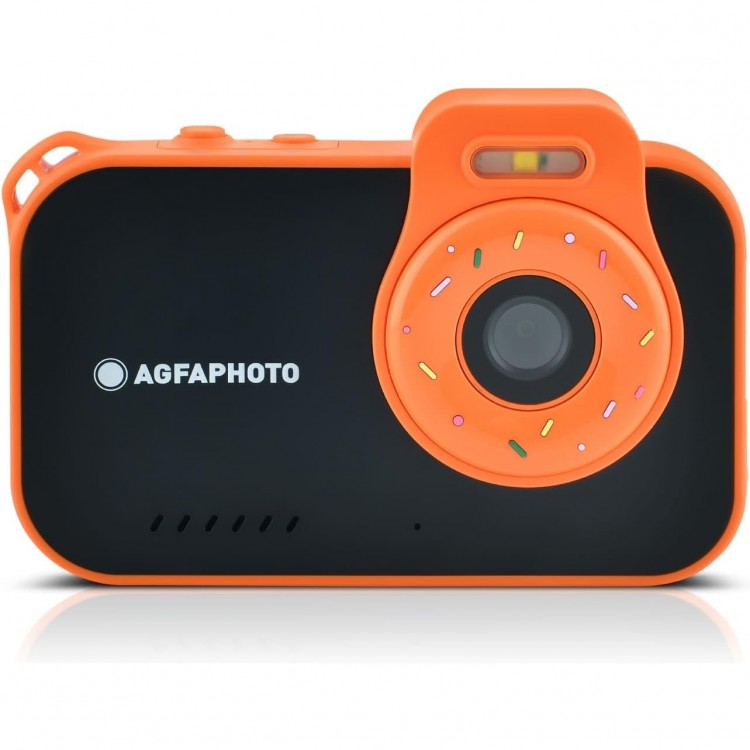 Aparat foto subacvatic pentru copii AgfaPhoto Realikids Cam Waterproof 2, Negru