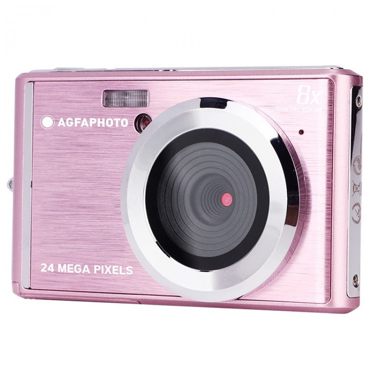 Pachet Camera foto AgfaPhoto DC5500 24MP HD 720p si card 32 GB, ROZ