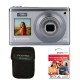 Pachet Camera foto AgfaPhoto Realishot DC9200, 24MP, 4K, include Card Micro SDXC Agfa 64GB si geanta foto, Argintiu
