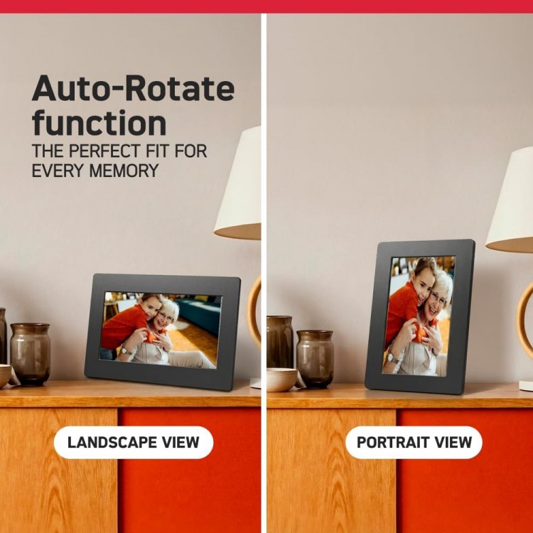 Rama foto digitala, AGFAPHOTO Realiview APF700WIFI, 7', 32GB, Wi-Fi, negru