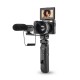 Kit Vlogging Agfaphoto Realishot VLG4K-DIGS, Camera 4K, zoom digital 16X, include obiectiv wide-angle, trepied cu baterie externa, telecomanda, microfon, Negru