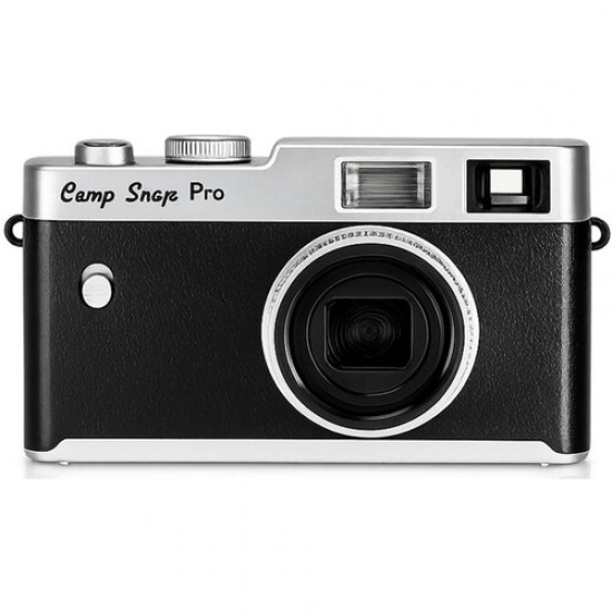 Camera Foto Digitala Retro Camp Snap CS-PRO, 16MP, Fara Ecran, Blitz Xenon, 4 Filtre Vintage, USB-C, Negru