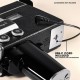 Camera Video Digitala Retro Camp Snap CS-8, 2.7K, Stil Super 8, Fara Ecran, 5 Filtre Vintage, Zoom Digital 8x, USB-C, Negru
