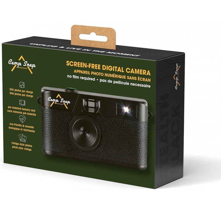 Aparat Foto Digitala Retro Camp Snap CS-V105, 8 MP, Negru