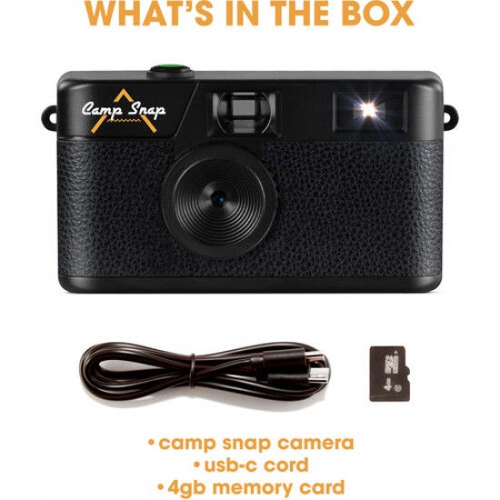 Aparat Foto Digitala Retro Camp Snap CS-V105, 8 MP, Negru