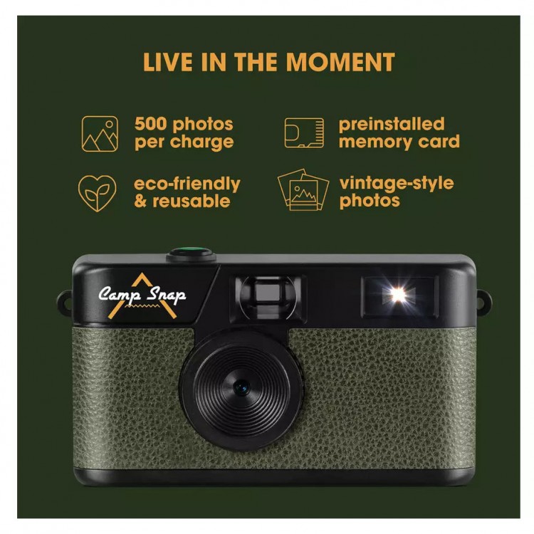 Aparat Foto Digitala Retro Camp Snap CS-V105, 8 MP, Verde