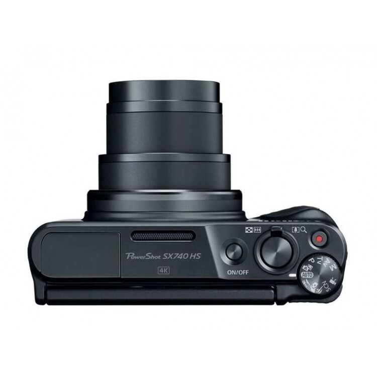 Aparat foto compact Canon PowerShot SX740 HS Lite Edition, (GEN 2), 20.3MP, 4K UHD, Ultra Zoom 40x, Black, Travel Kit