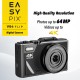 Aparat Foto Easypix V64 Flip, 16 MP, Wifi, Zoom 18X, Vlogging, Video 4K