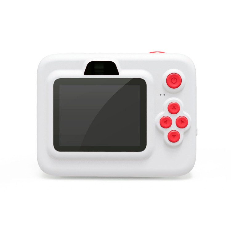 Aparat Foto Instant pentru Copii Easypix InstaFun, 12Mpx, FULL HD, 5 jocuri, player muzical, printare termica Alb-Negru, Alb