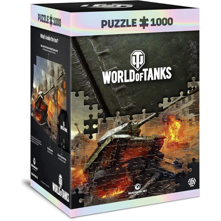 Puzzle premium World of Tanks: New Frontiers, Good Loot, 1000 de piese, 68 x 48 cm, include poster si geanta