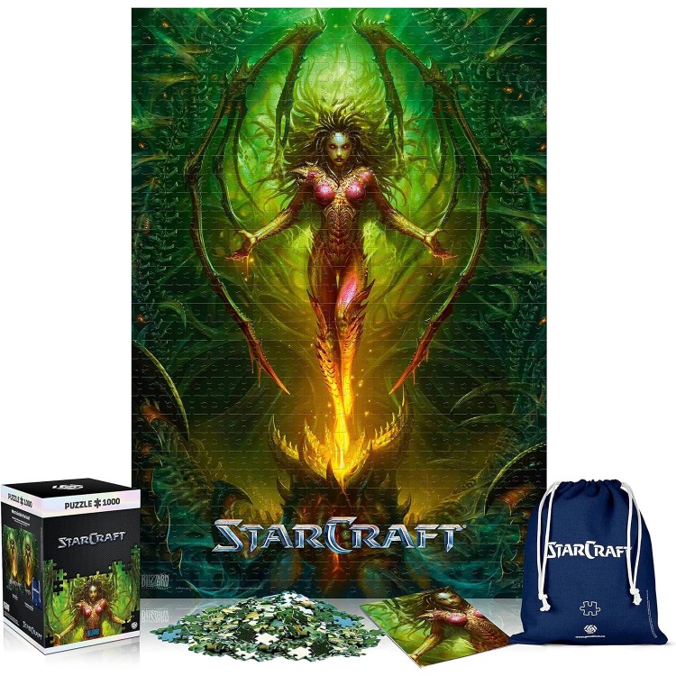 Puzzle premium StarCraft - Kerrigan, Good Loot, 1000 de piese, 68 x 48 cm, include poster si geanta