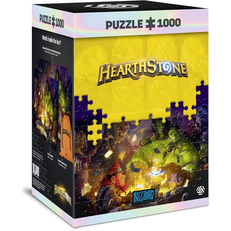 Puzzle premium Hearthstone: Heroes of Warcraft, Good Loot, 1000 de piese, 68 x 48 cm, include poster si geanta