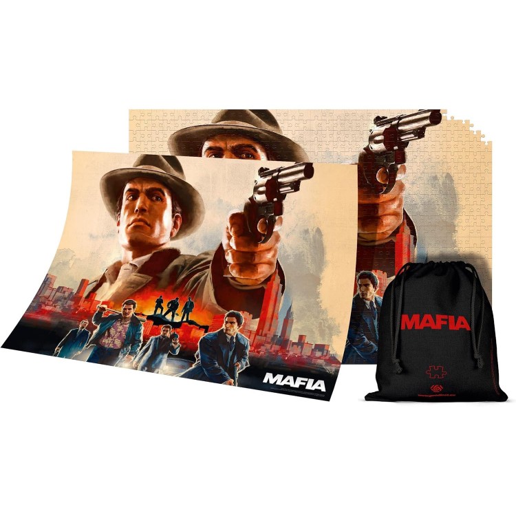 Puzzle premium Mafia: Vito Scaletta, Good Loot, 1000 de piese, 68 x 48 cm, include poster si geanta