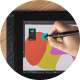 Selector de culoare Wireless Huion Color Picker CM200