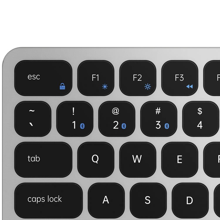 Tastatura Wireless slim Huion Bluetooth 5.1, Multi Device, Scissor Switch Keys, aliaj de aluminiu
