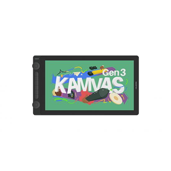 Tableta grafica Huion Kamvas 16 GEN 3 GS1563, cu Display, Presiune 16384, 5080lpi, Negru