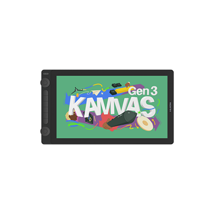Tableta grafica Huion Kamvas 16 GEN 3 GS1563, cu Display, Presiune 16384, 5080lpi, Negru