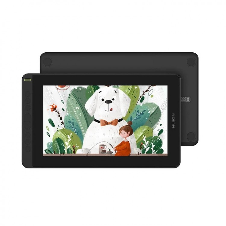 Tableta grafica Huion Kamvas 12, 11.6" FHD, 8192 niveluri presiune, include Manusa, 10 varfuri de rezerva