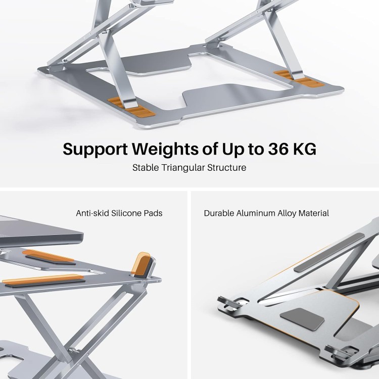 Stand portabil Huion pentru tablete grafice, laptop, MacBook, iPad, reglare pe inaltime, suporta pana la 36 kg