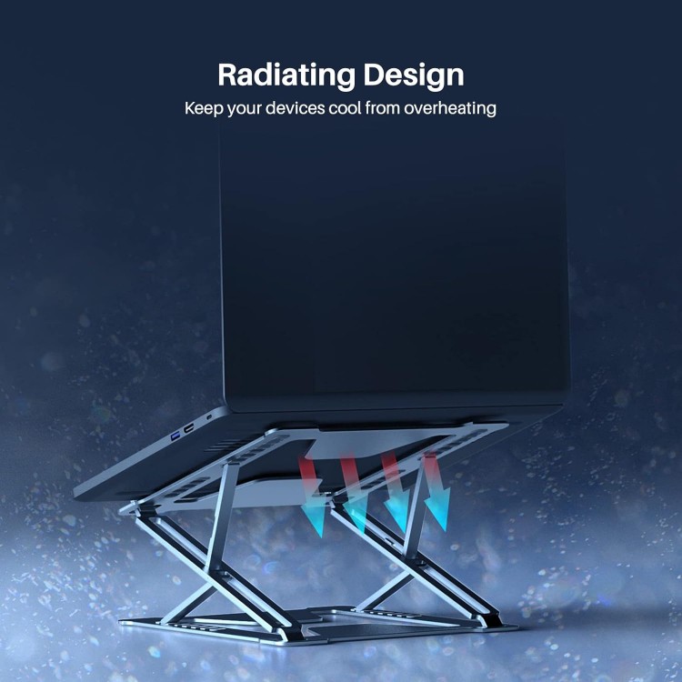 Stand portabil Huion pentru tablete grafice, laptop, MacBook, iPad, reglare pe inaltime, suporta pana la 36 kg