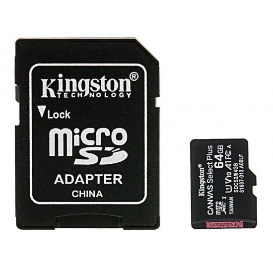 Card de Memorie Kingston Micro SDXC 64GB 1000 MB/s Class 10 cu Adaptor SDXC
