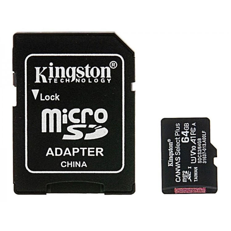Card de Memorie Kingston Micro SDXC 64GB 1000 MB/s Class 10 cu Adaptor SDXC