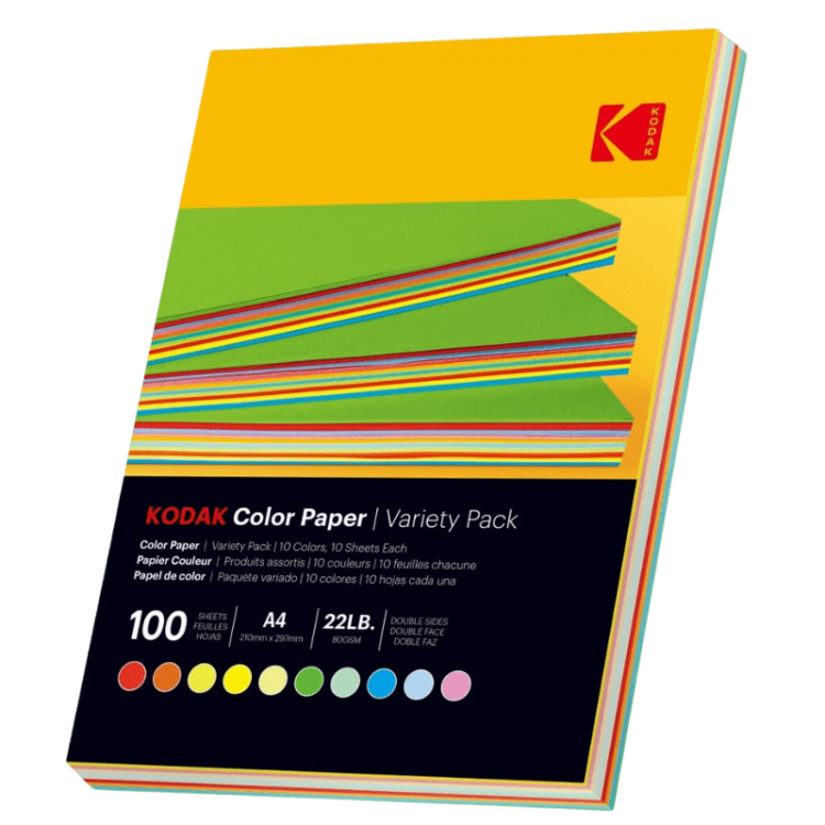 Hartie foto multi color Kodak A4 80g 100 coli