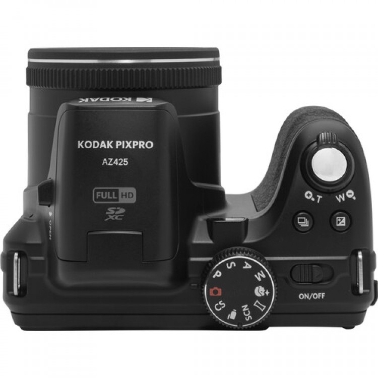 Aparat Foto High Zoom Kodak PixPro AZ425, 20 MP, Zoom 42X, Full HD – 1080p, include acumulator suplimentar si geanta foto Pixpro, Negru