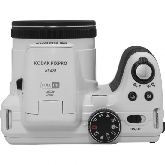 Aparat Foto Kodak PixPro AZ425, 20 MP, Zoom 42X, Full HD – 1080p, Alb