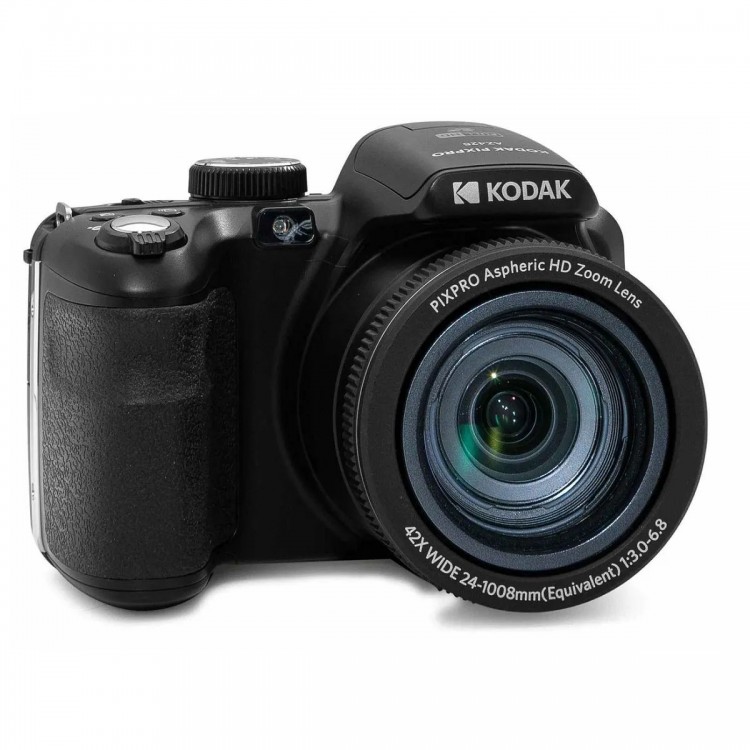 Aparat Foto High Zoom Kodak PixPro AZ426, 20 MP, Zoom 42X, Full HD – 1080p, include acumulator suplimentar si geanta foto Pixpro, Negru