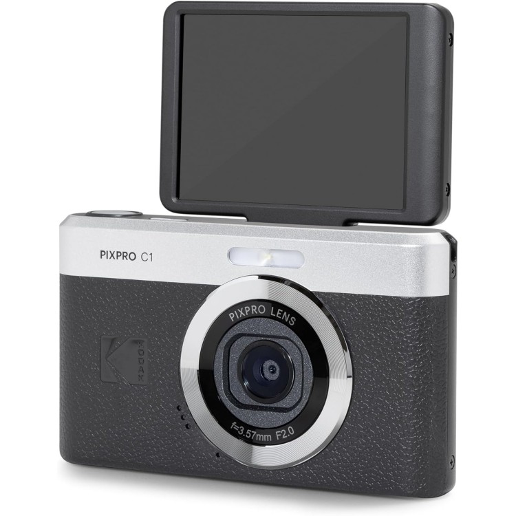 Aparat Foto Kodak PixPro C1, 13 MP, Zoom 4X, Vlogging, Full HD, Negru