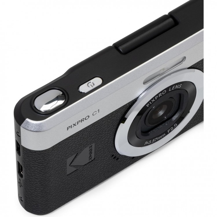 Aparat Foto Kodak PixPro C1, 13 MP, Zoom 4X, Vlogging, Full HD, Negru