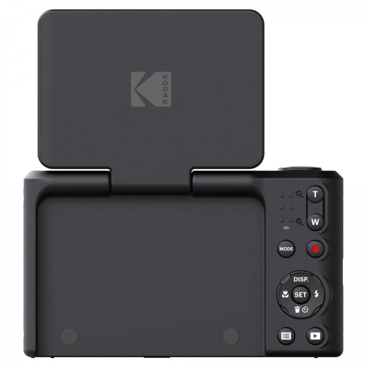 Pachet Aparat Foto KODAK PIXPRO C1 Retro Vlogging Camera – Full HD Flip Screen, 13MP, 4x Zoom, Negru, include card 16GB Kodak si cititor carduri