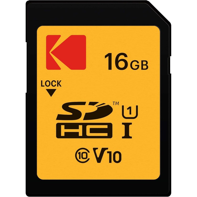 Card de memorie Kodak Premium Performance SDHC 16 GB, UHS-I V10 U1 Clasa 10