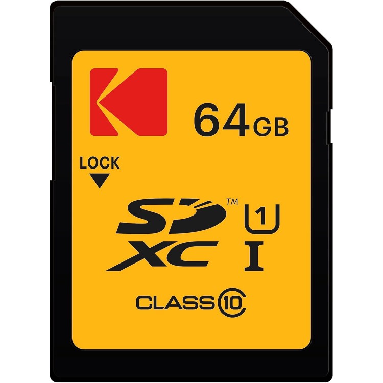 Card de memorie Kodak Premium Performance SDHC 64 GB, UHS-I V10 U1 Clasa 10