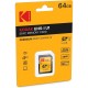 Card de memorie Kodak Premium Performance SDHC 64 GB, UHS-I V10 U1 Clasa 10