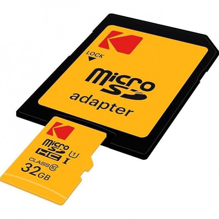 Card de memorie Kodak Ultra Performance microSD 64 GB, UHS-I U3 V30 A1 Clasa 10, viteze de pana la 100MB/s, ideal pentru 4K, smartphone si drone. include adaptor SD