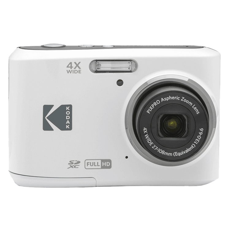 Aparat Foto Kodak PixPro FZ45, 16 MP, Zoom 4X, Vlogging, Full HD – 1080p, Alb