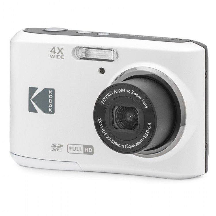 Aparat Foto Kodak PixPro FZ45, 16 MP, Zoom 4X, Vlogging, Full HD – 1080p, Alb