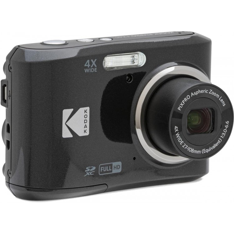 Aparat Foto Kodak PixPro FZ45, 16 MP, Zoom 4X, Vlogging, Full HD – 1080p, Negru