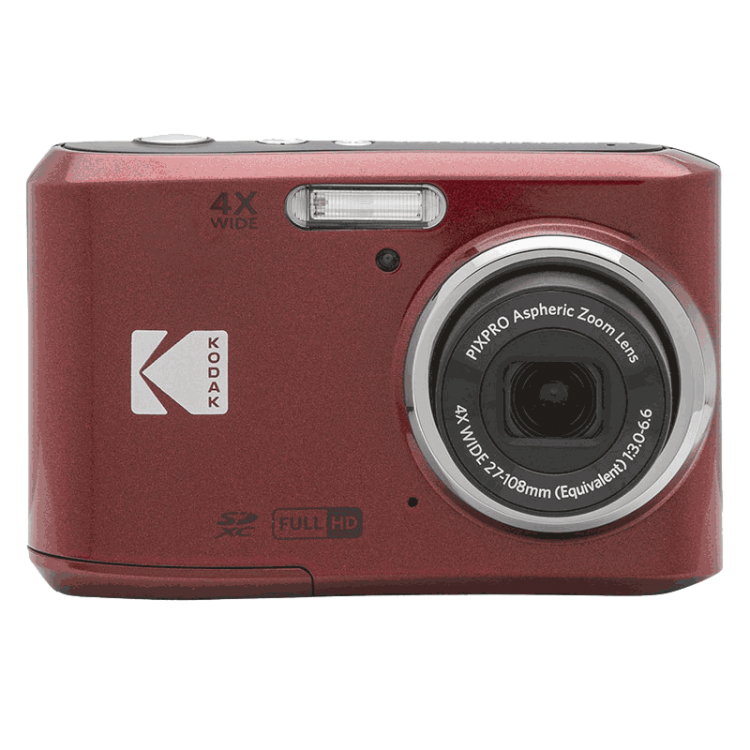 Aparat Foto Kodak PixPro FZ45, 16 MP, Zoom 4X, Vlogging, Full HD – 1080p, Rosu