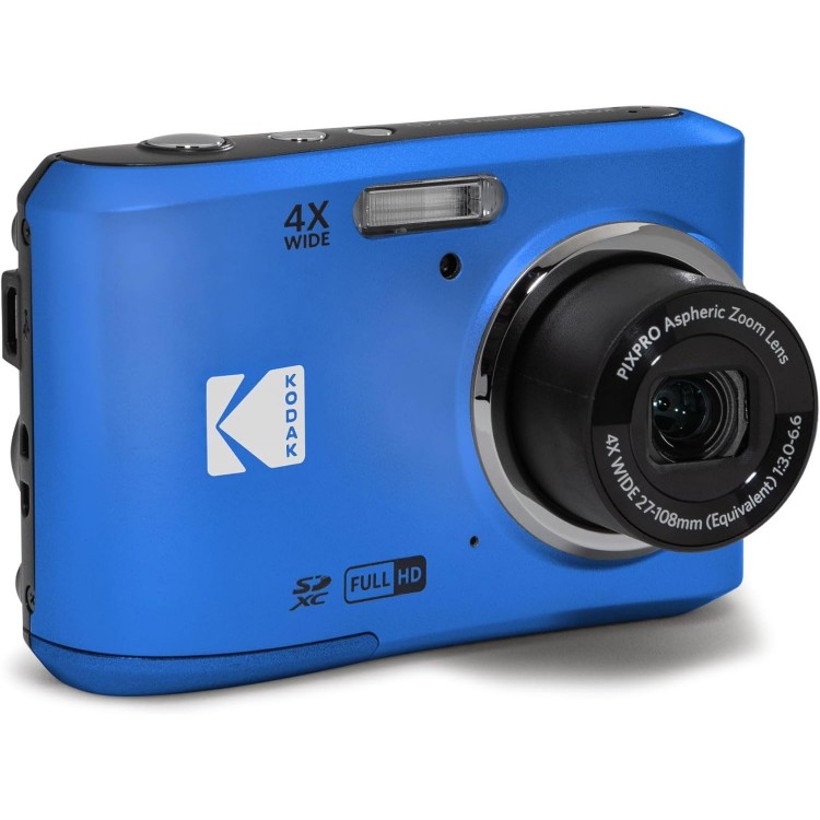 Aparat Foto Kodak PixPro FZ45, 16 MP, Zoom 4X, Vlogging, Full HD – 1080p, Albastru